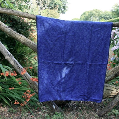 Tibetaanse omslagdoek / sjaal, donker blauw